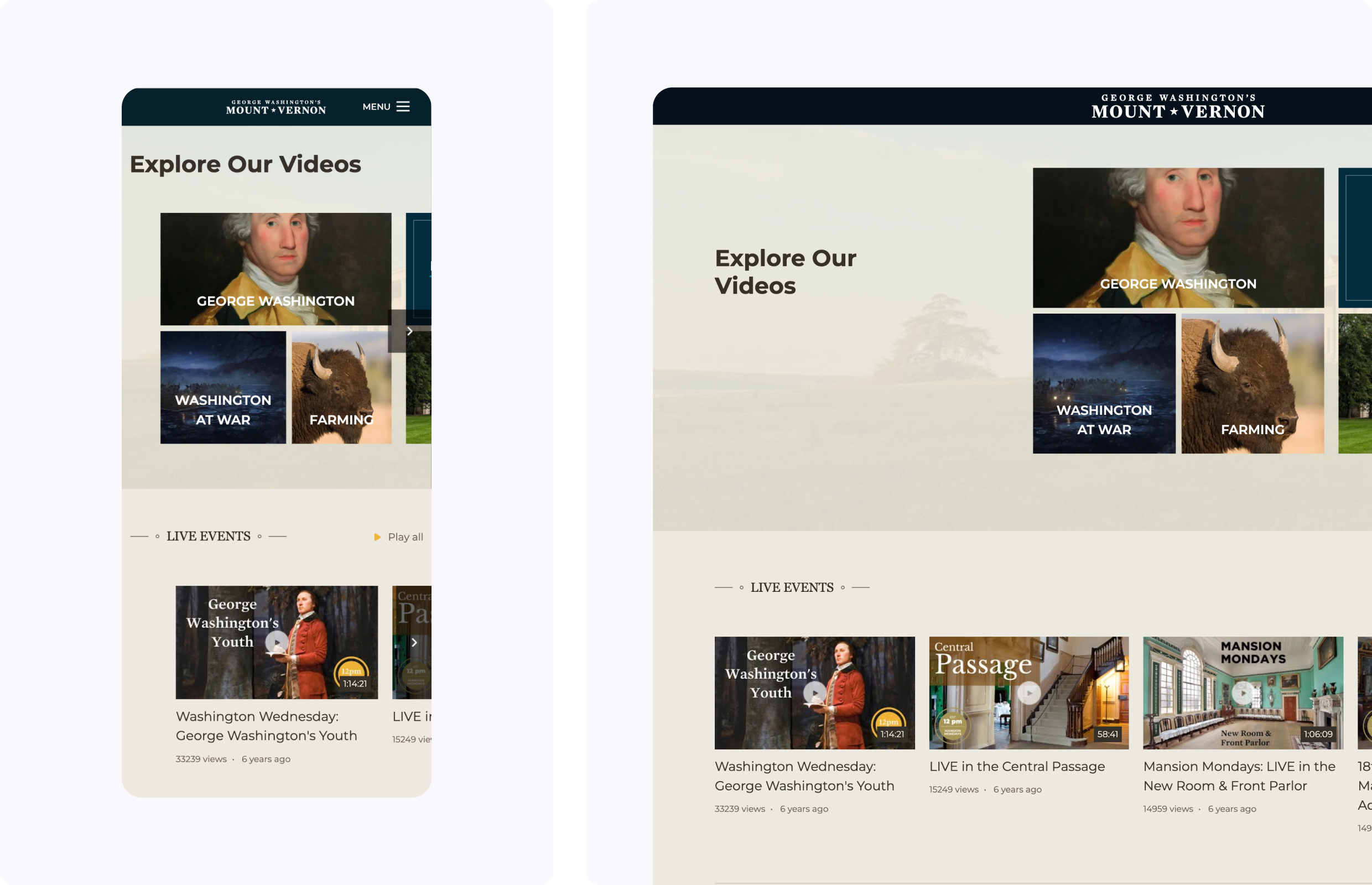 Mount Vernon video portal