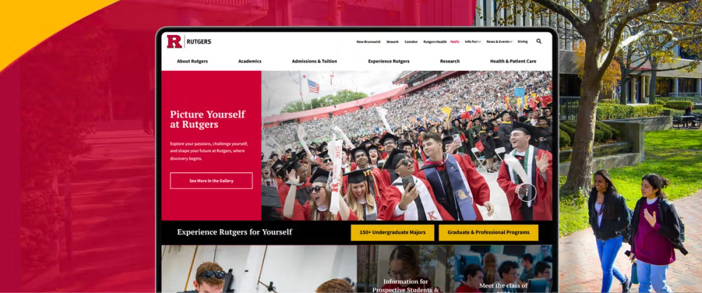 Rutgers homepage today.