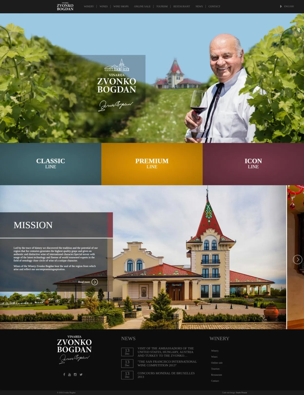 Zvonko Bogdan Winery - Front page