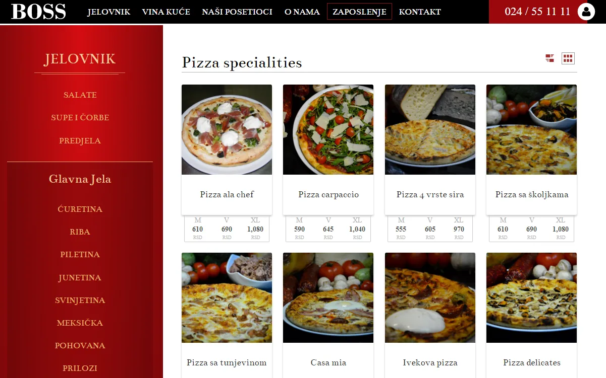 Boss Caffee - Food by category