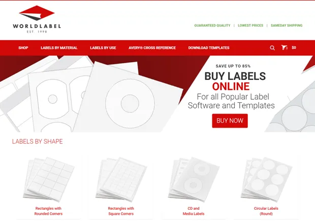 Worldlabel.com - a Label manufacturer of Blank Labels