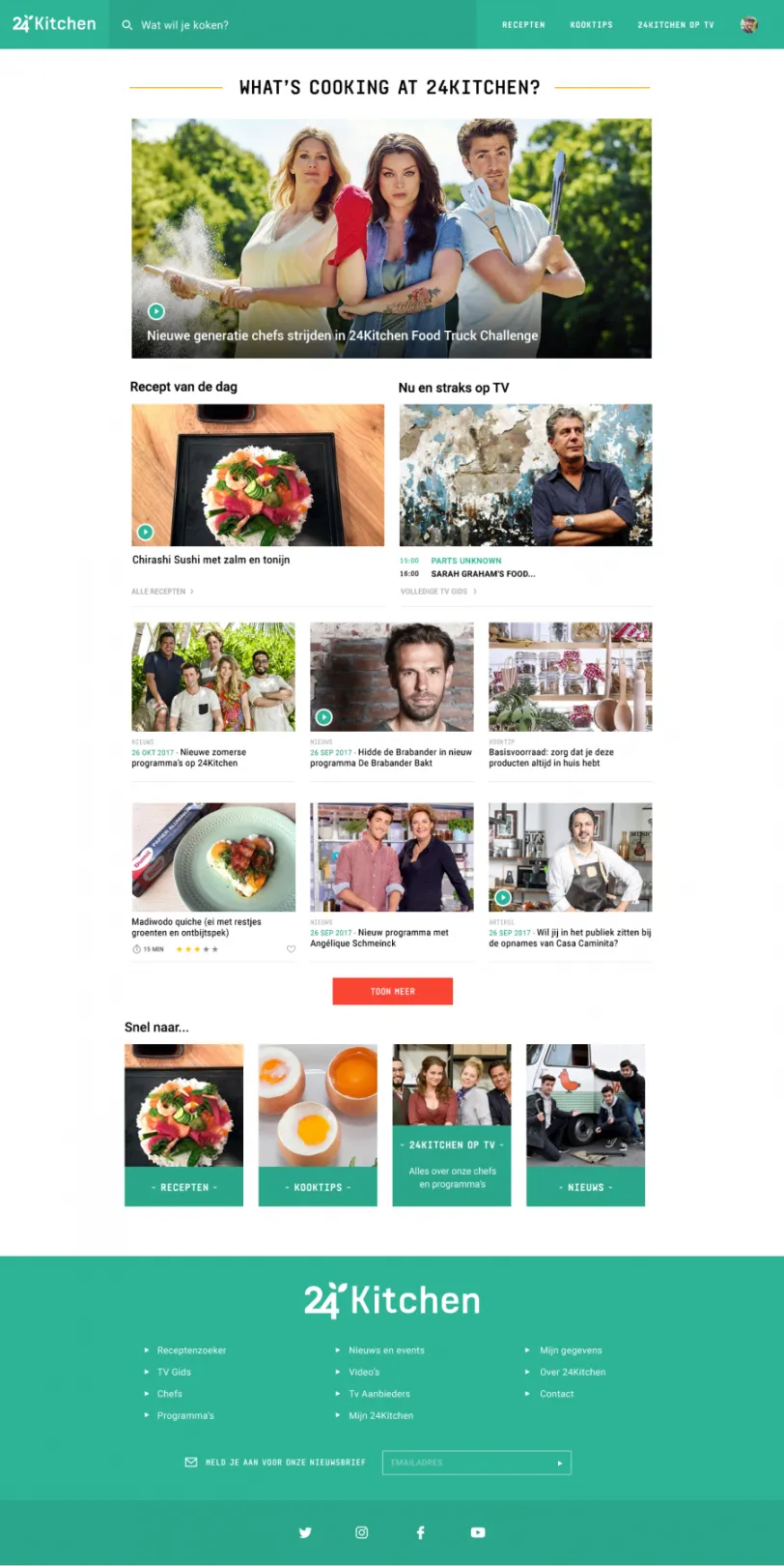 The 24kitchen homepage