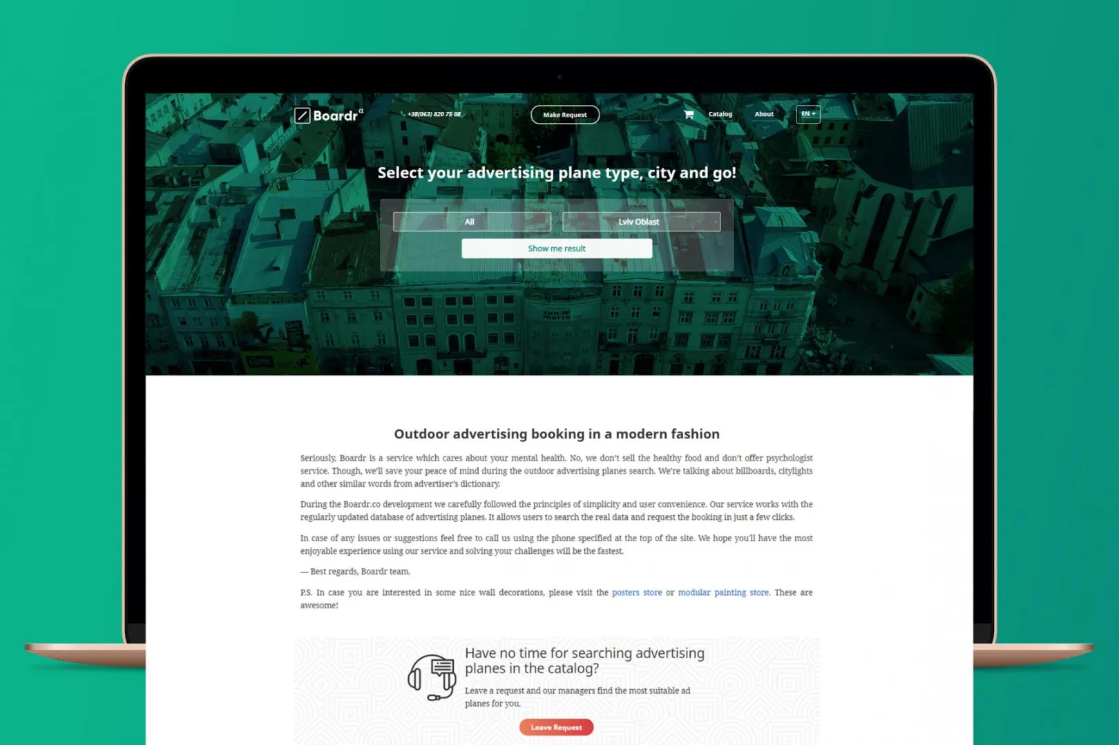 Boardr.co – homepage 