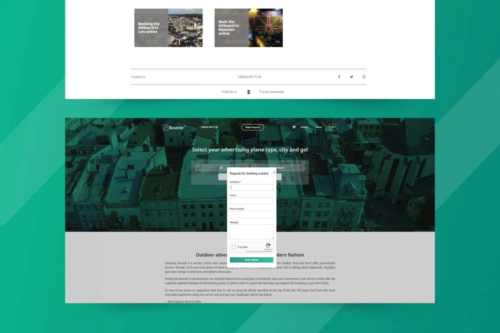 Boardr.co – homepage expanded