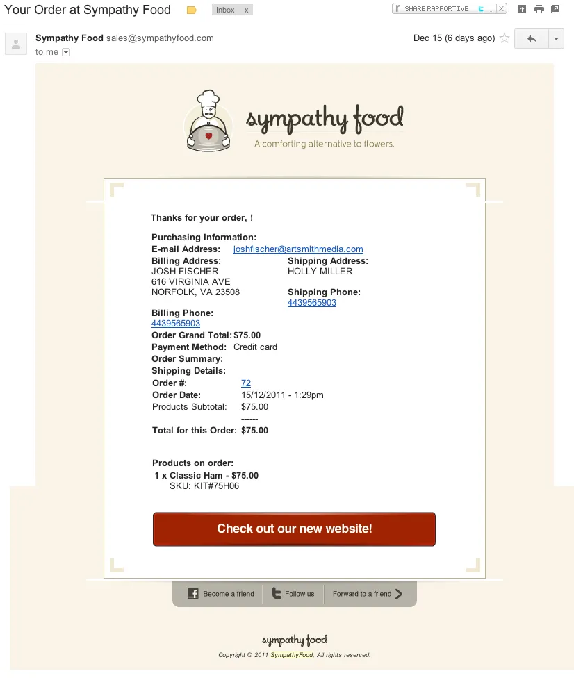 Custom Email Design