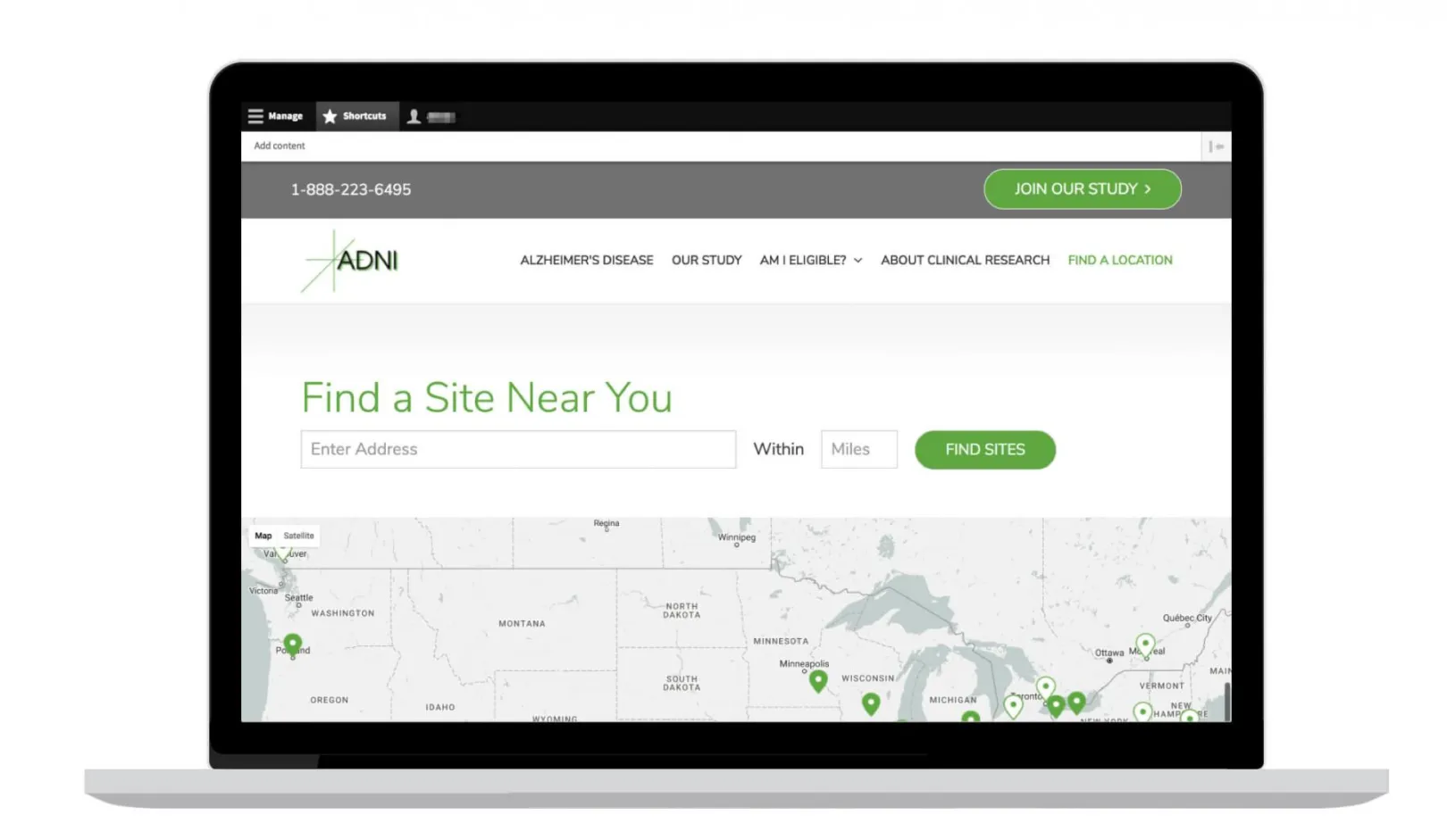 ADNI Location Mapping