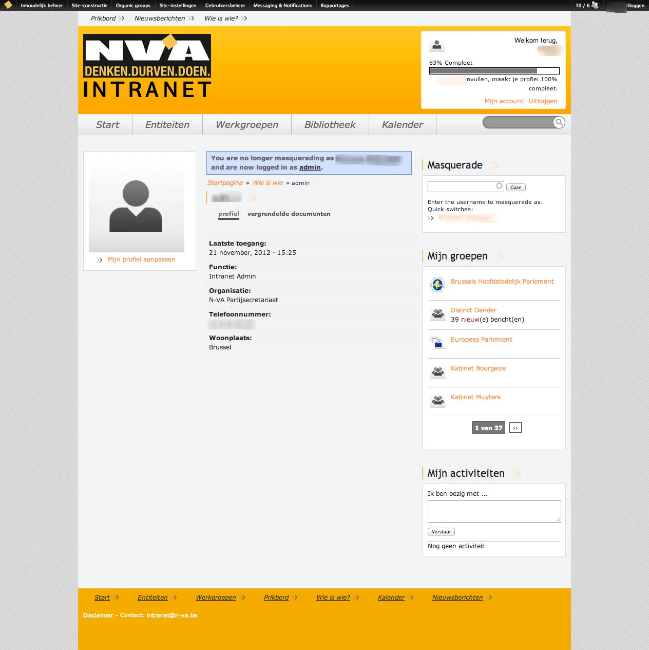 N-VA Intranet | Drupal.org