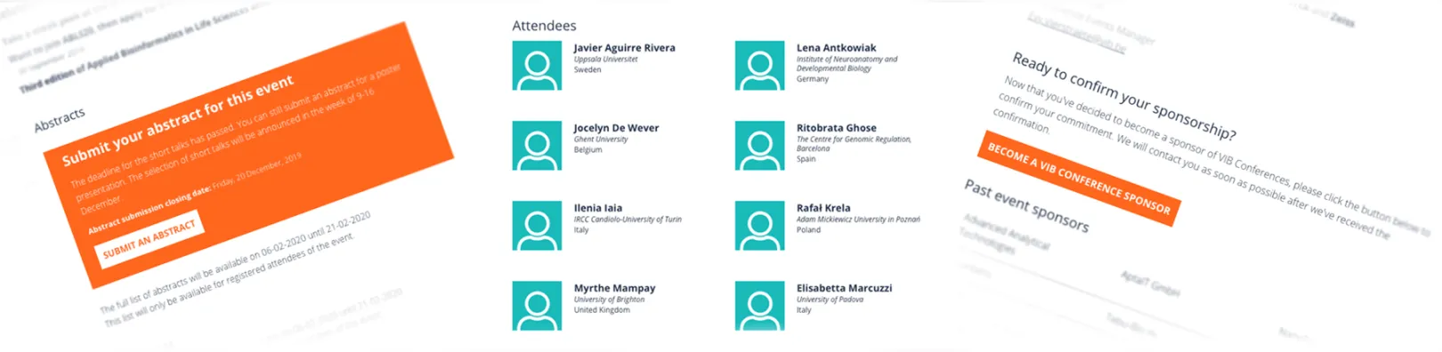 VIB Conferences processes