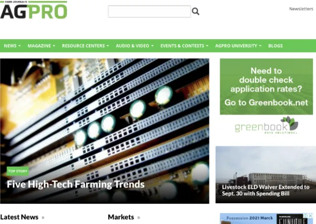 Agprofessional Home page