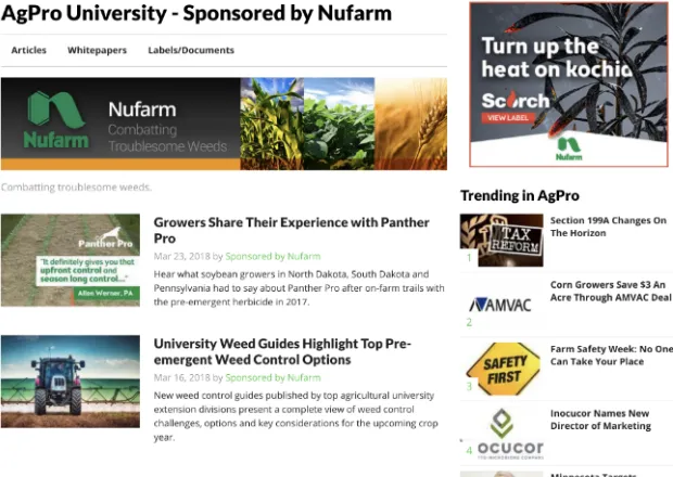 AgProfessional University Page