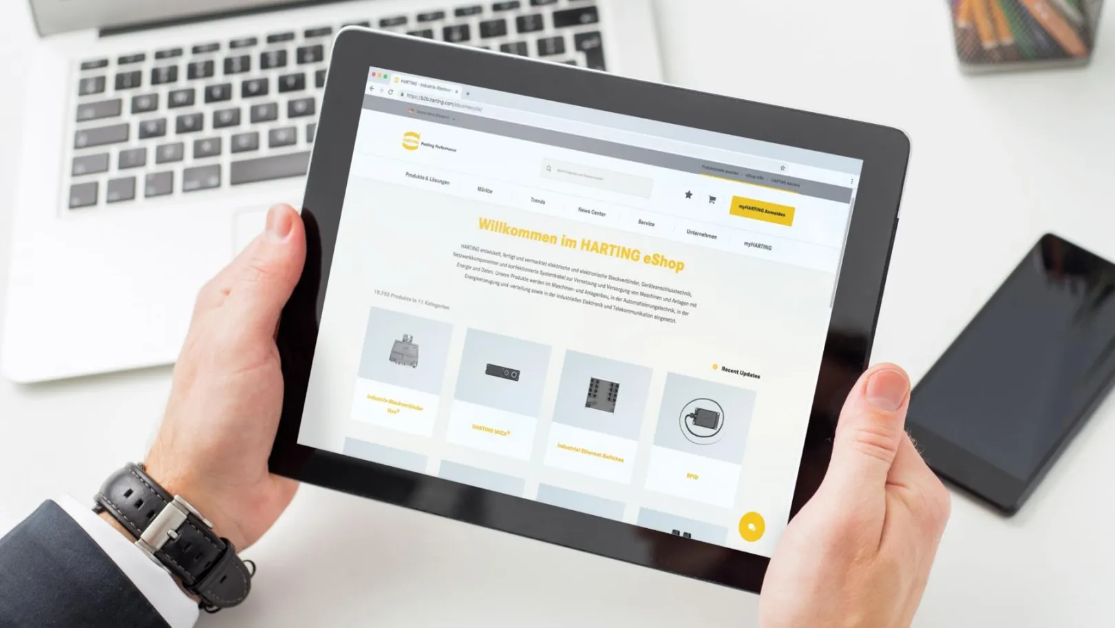 Shop homepage with navigation from Drupal