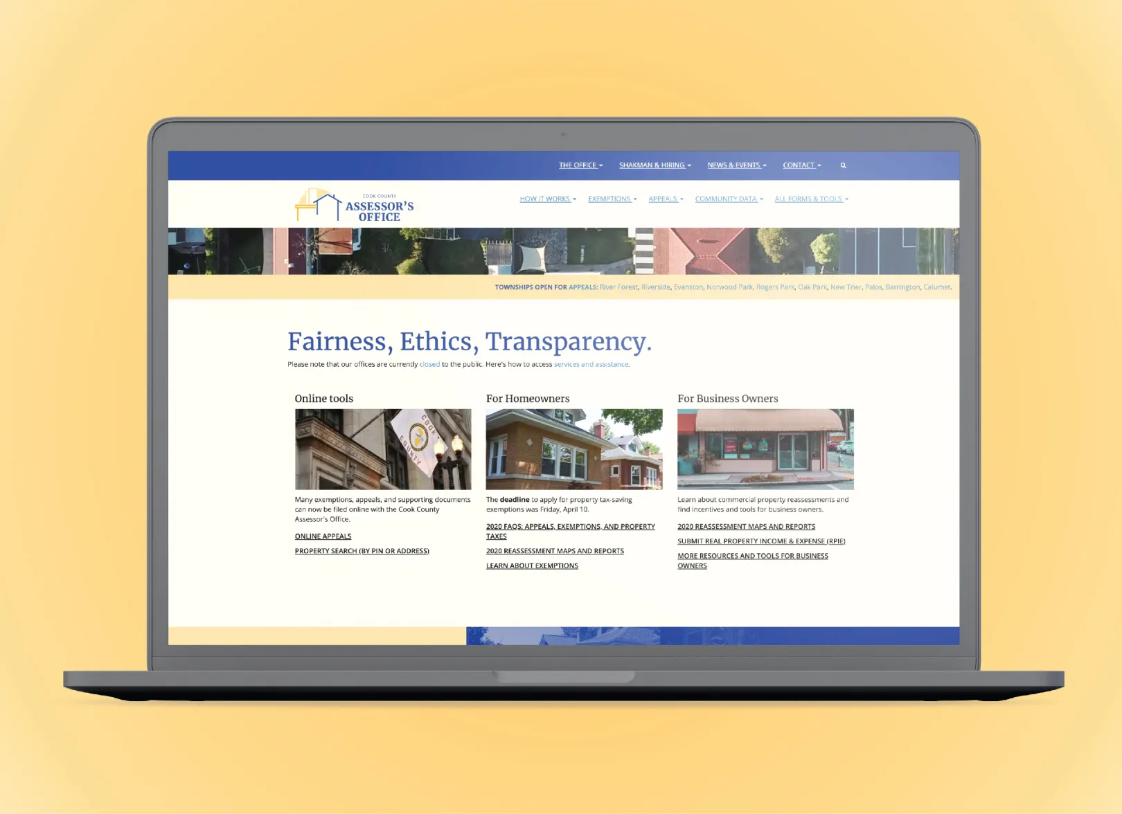 Cook County Assessor’s Office Website