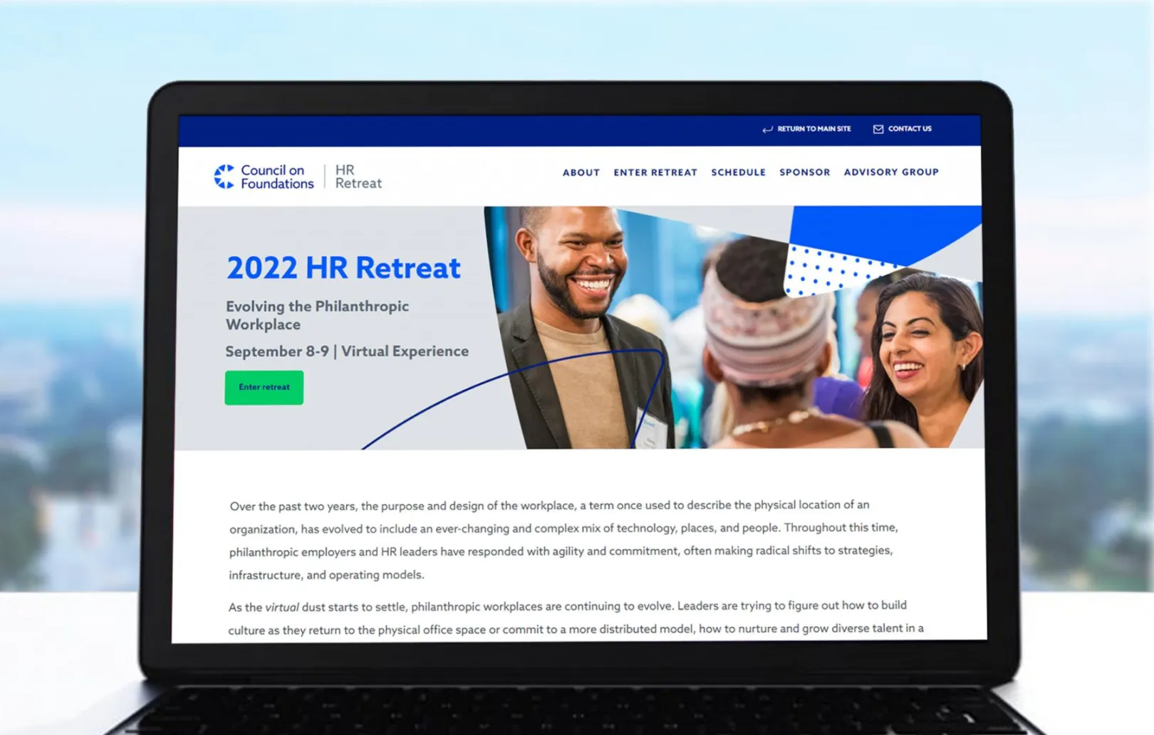 Council on  Foundations web page