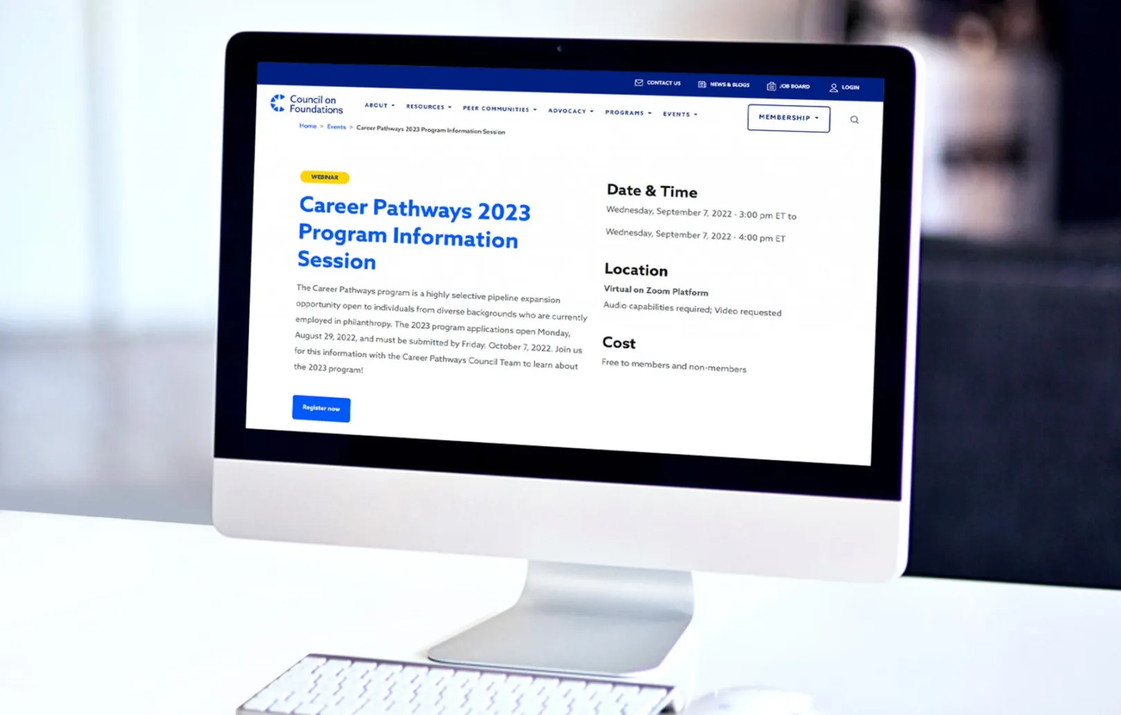 Council on Foundations web page