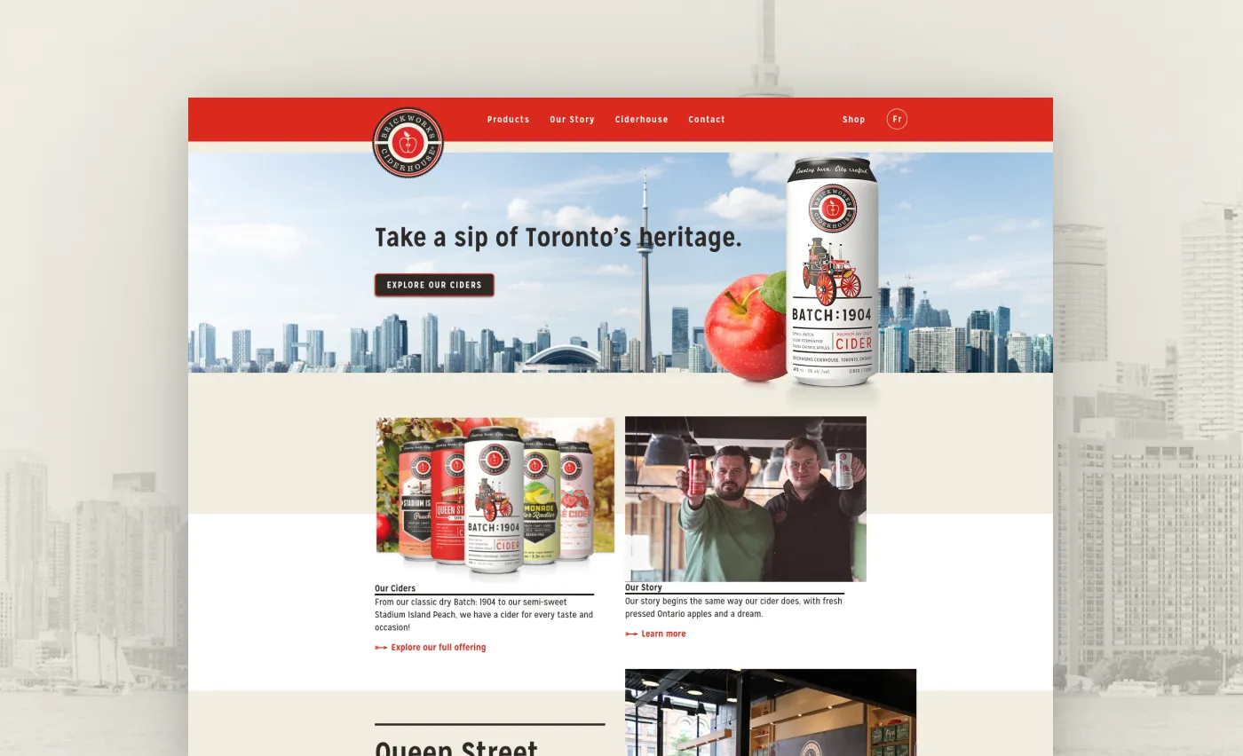 Labatt: we developed 12 custom and componentized websites with Drupal in just three months.