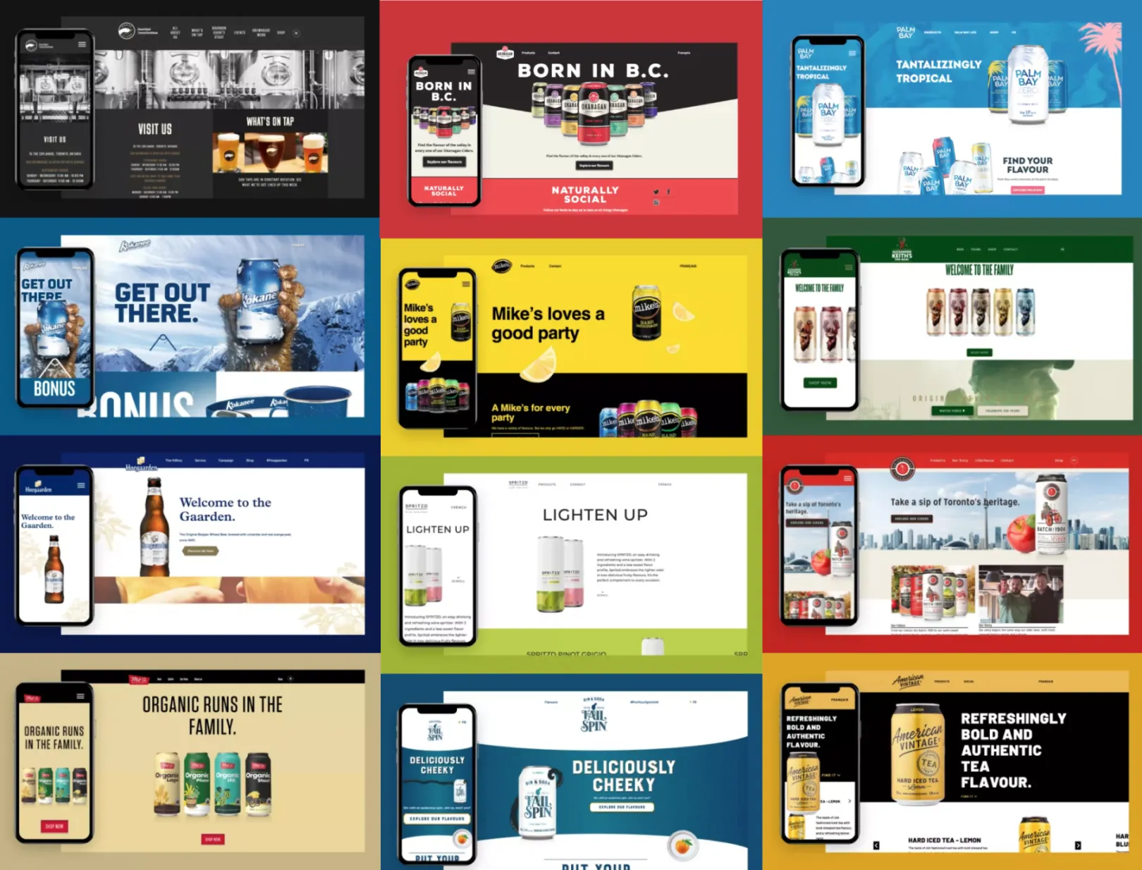 Labatt: we developed 12 custom and componentized websites with Drupal in just three months.