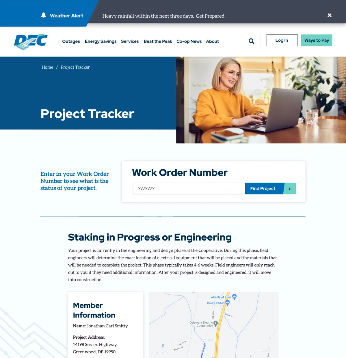 DEC Project Tracker 