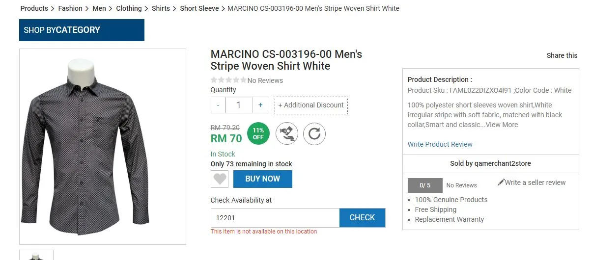 FINDIT Online Marketplace using Drupal Commerce - Product page
