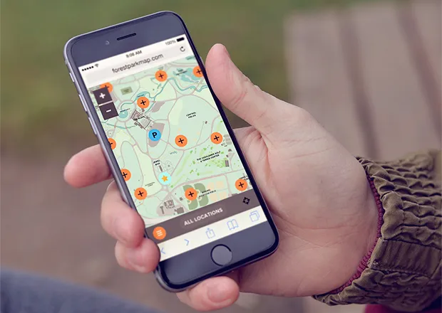 Forest Park Map - Mobile Device