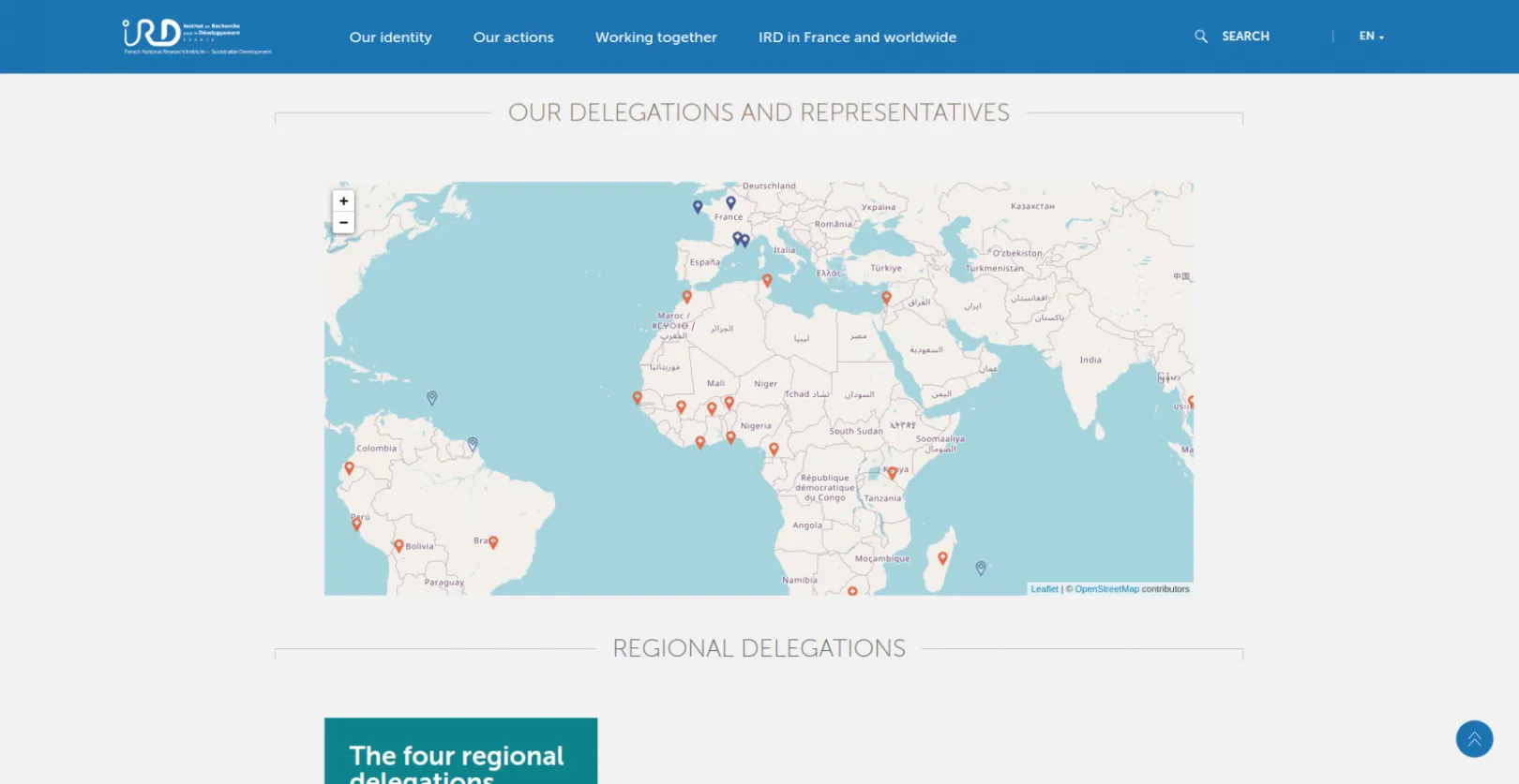 Ird website screenshot