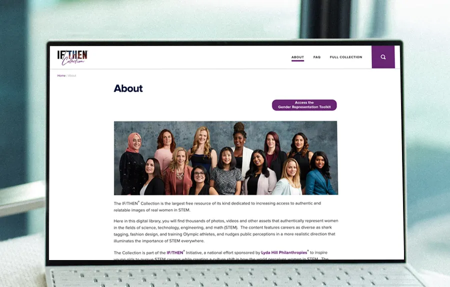 If/Then Collection web page