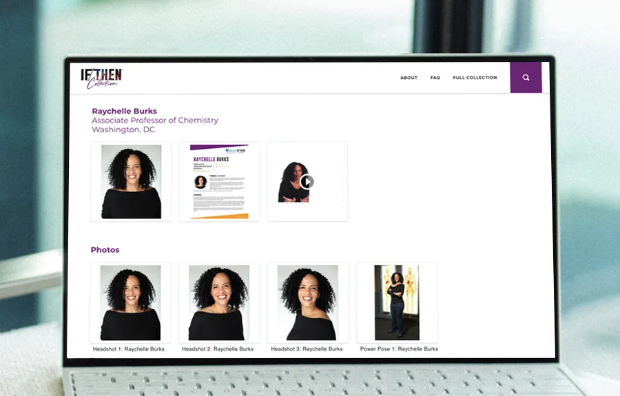 If/Then Collection webpage