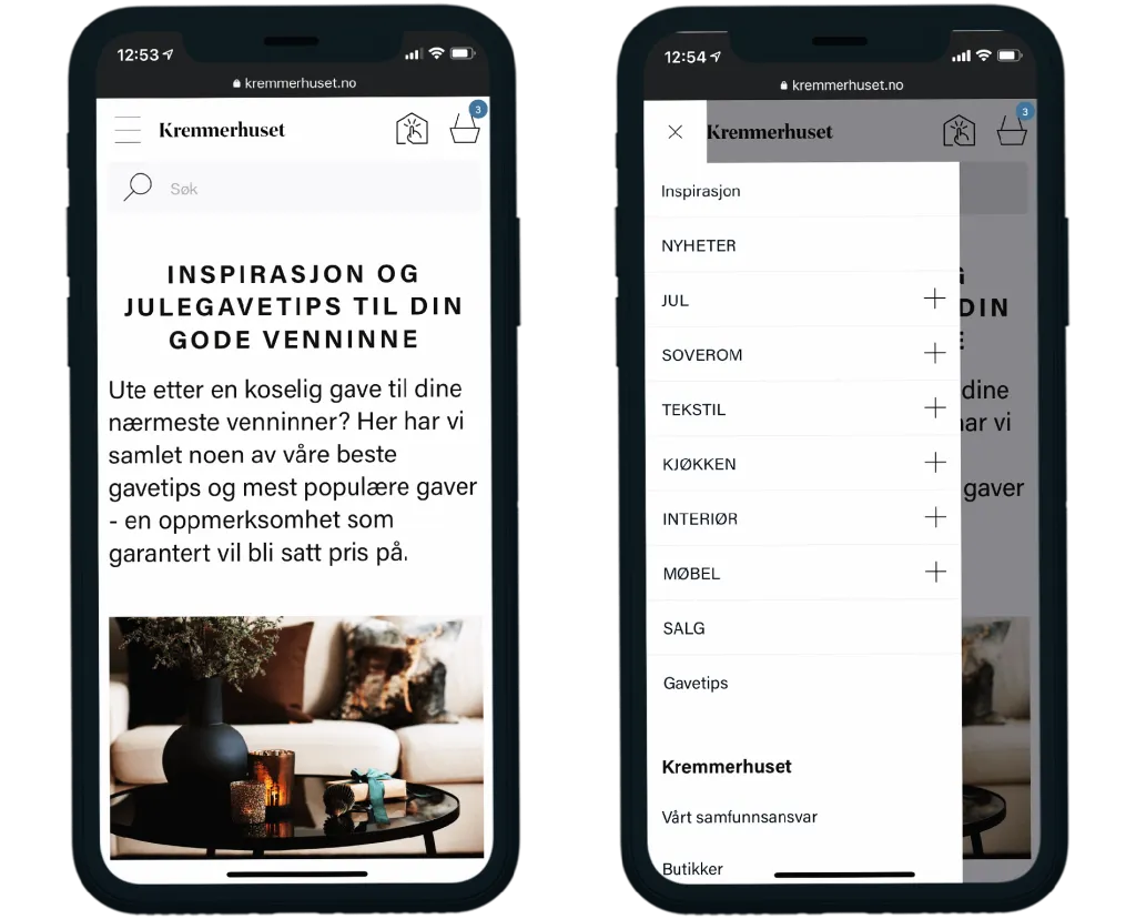 Mobile mockup