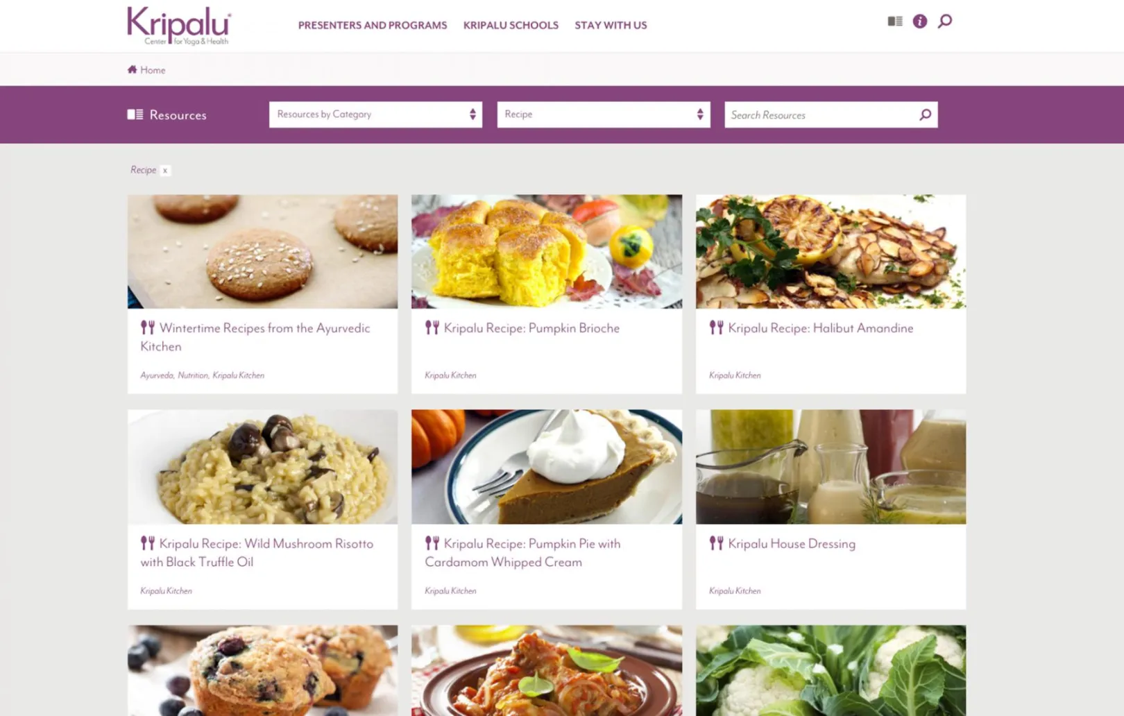 Kripalu website