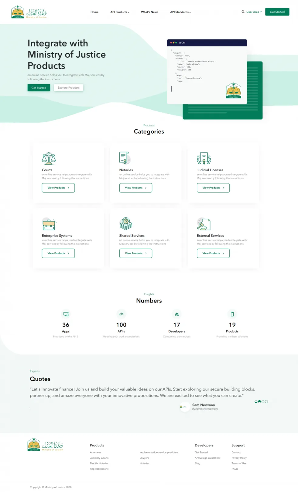 MOJ (Apigee Developer Portal)