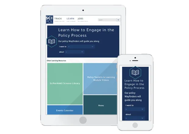 Duke SciPol Website - Mobile