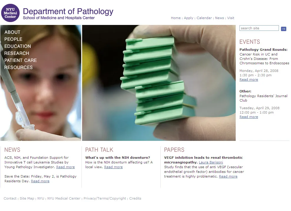 NYULMC Department of Pathology Home Page