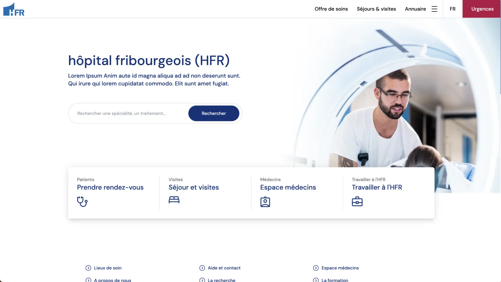 Logo de l'hôpital Fribourgeois HFR