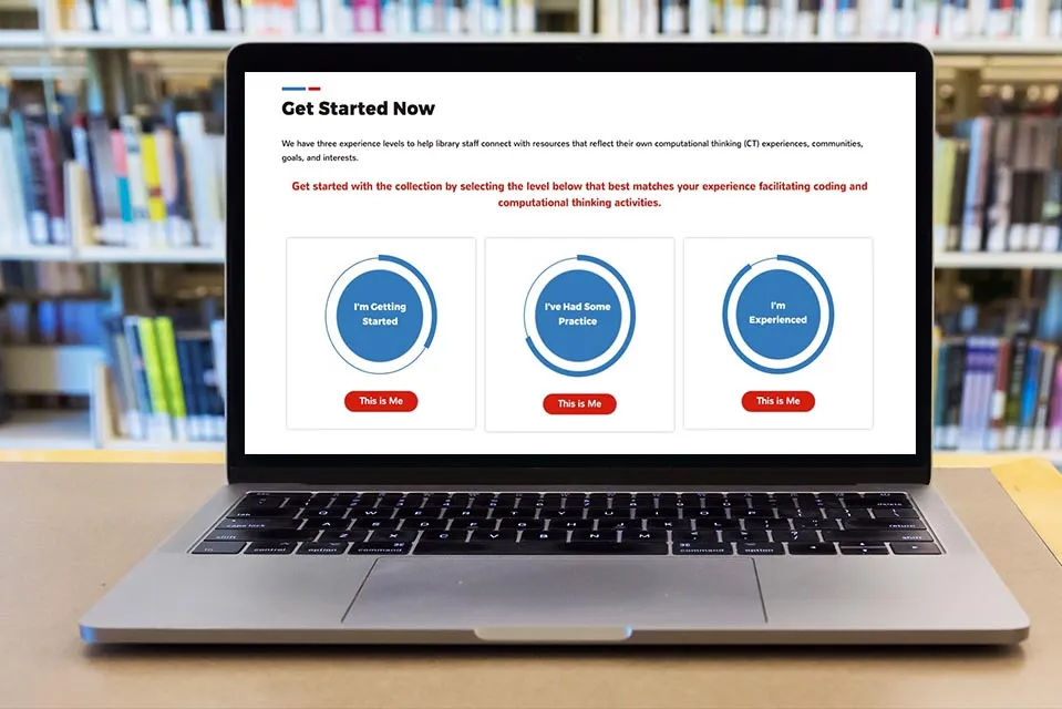 A get-started page from the Libraries Ready to Code site