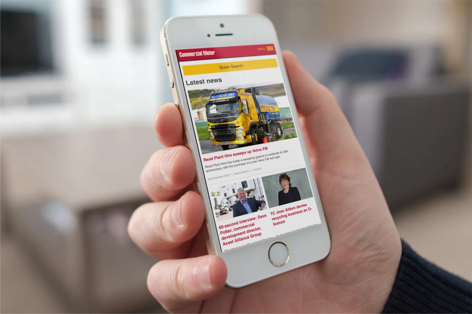 commercialmotor.com drupal website mobile