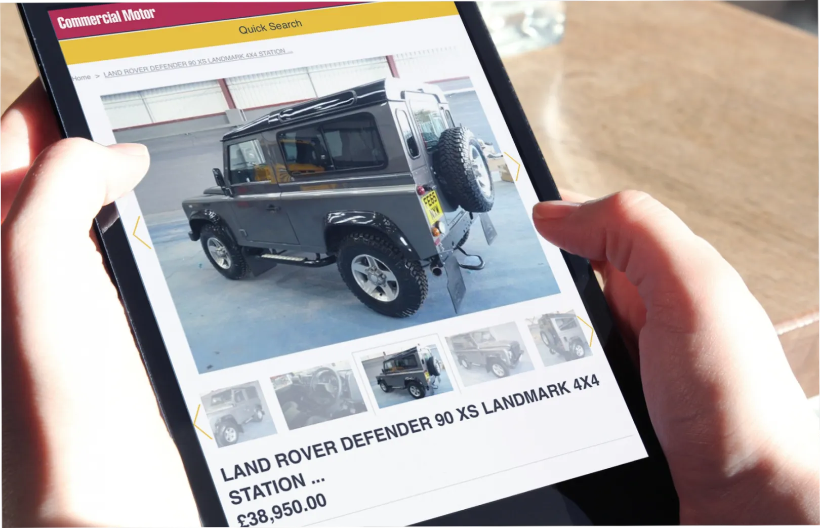 commercialmotor.com drupal website tablet 