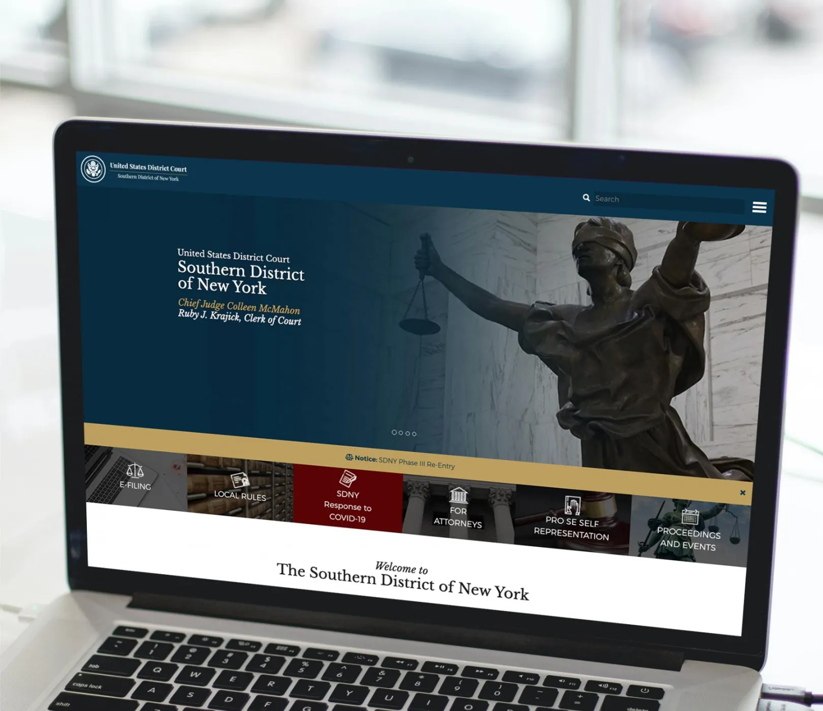 Southern Districts of New York webpage