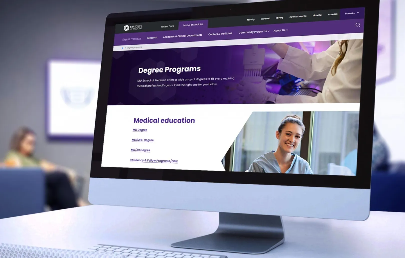 SIU med web page