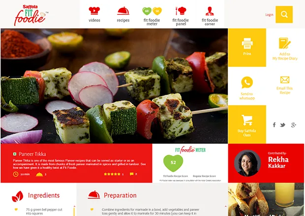 Saffola fitfoodie recipe