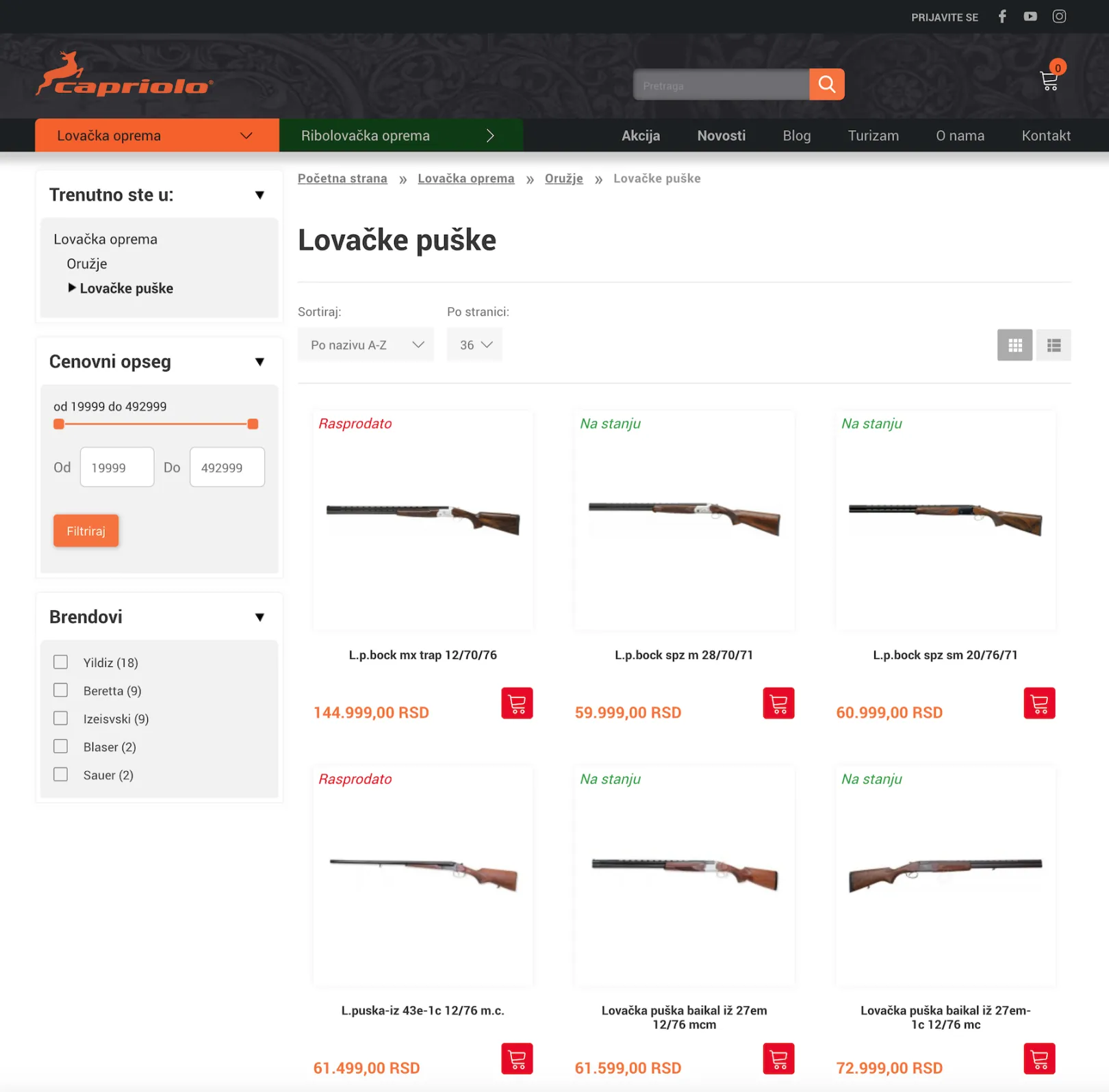 Capriolo Hunting - Category