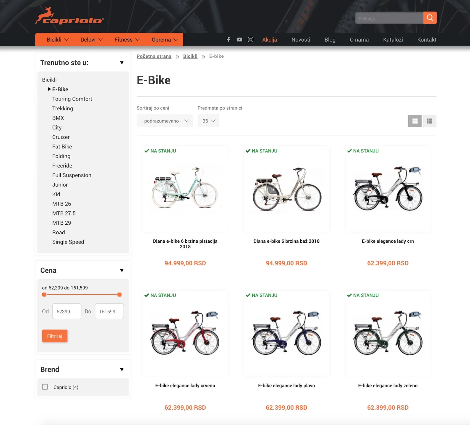 Capriolo Bike (Commerce D7)