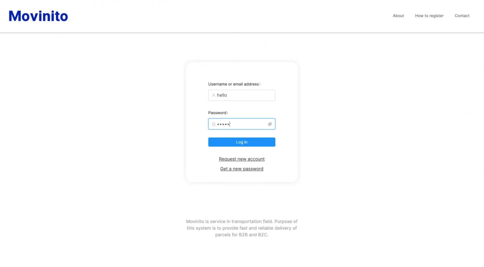 Movinito - Shipping service company