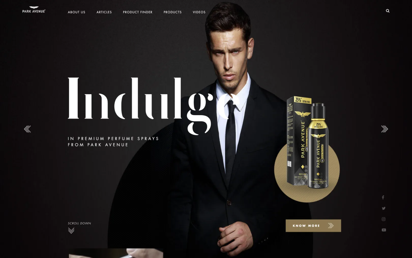 Home page banner