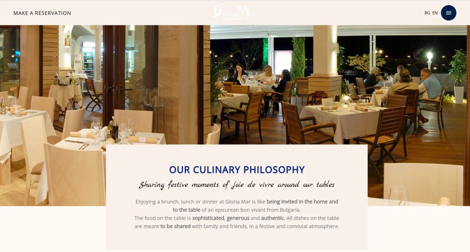 Gloria Maria Landing Page