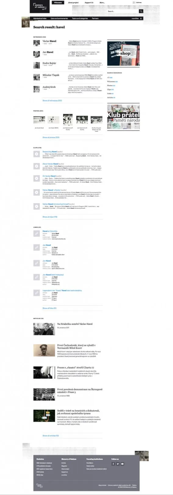 Search results