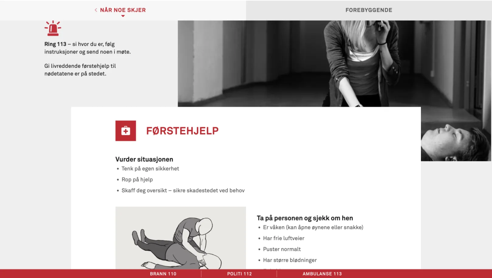 Information page