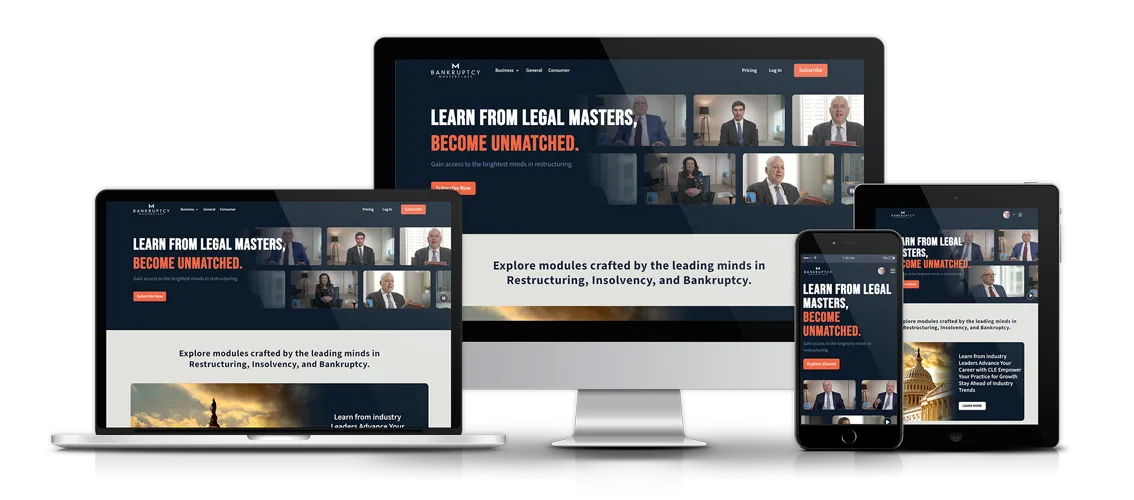 Restructuring Masterclass website screens