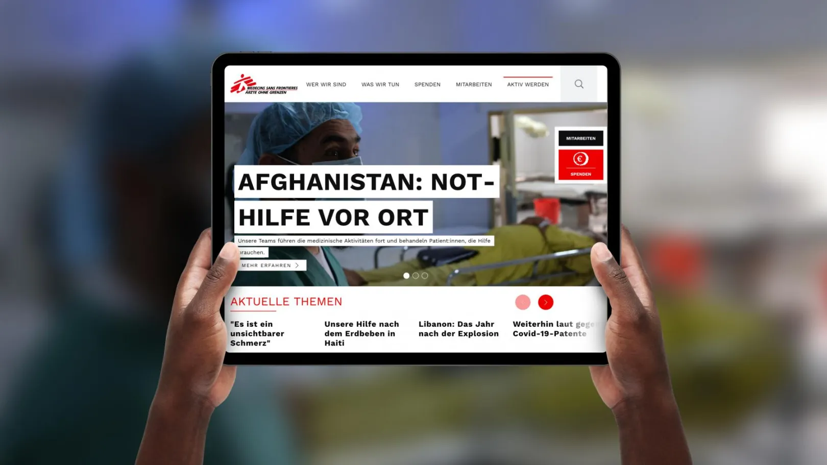 Screenshot aerzte-ohne-grenzen.at Cover Single 