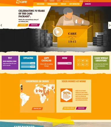 Care.org Homepage 