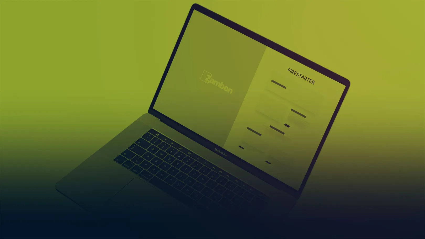 A Zambon product website open on a laptop, powered by the Firestarter cloud-native Drupal platform