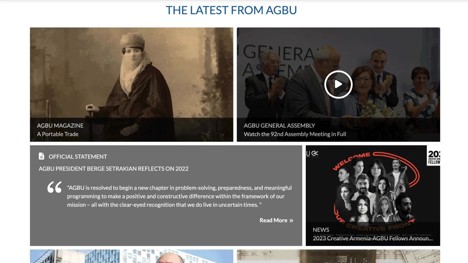 AGBU Latest News